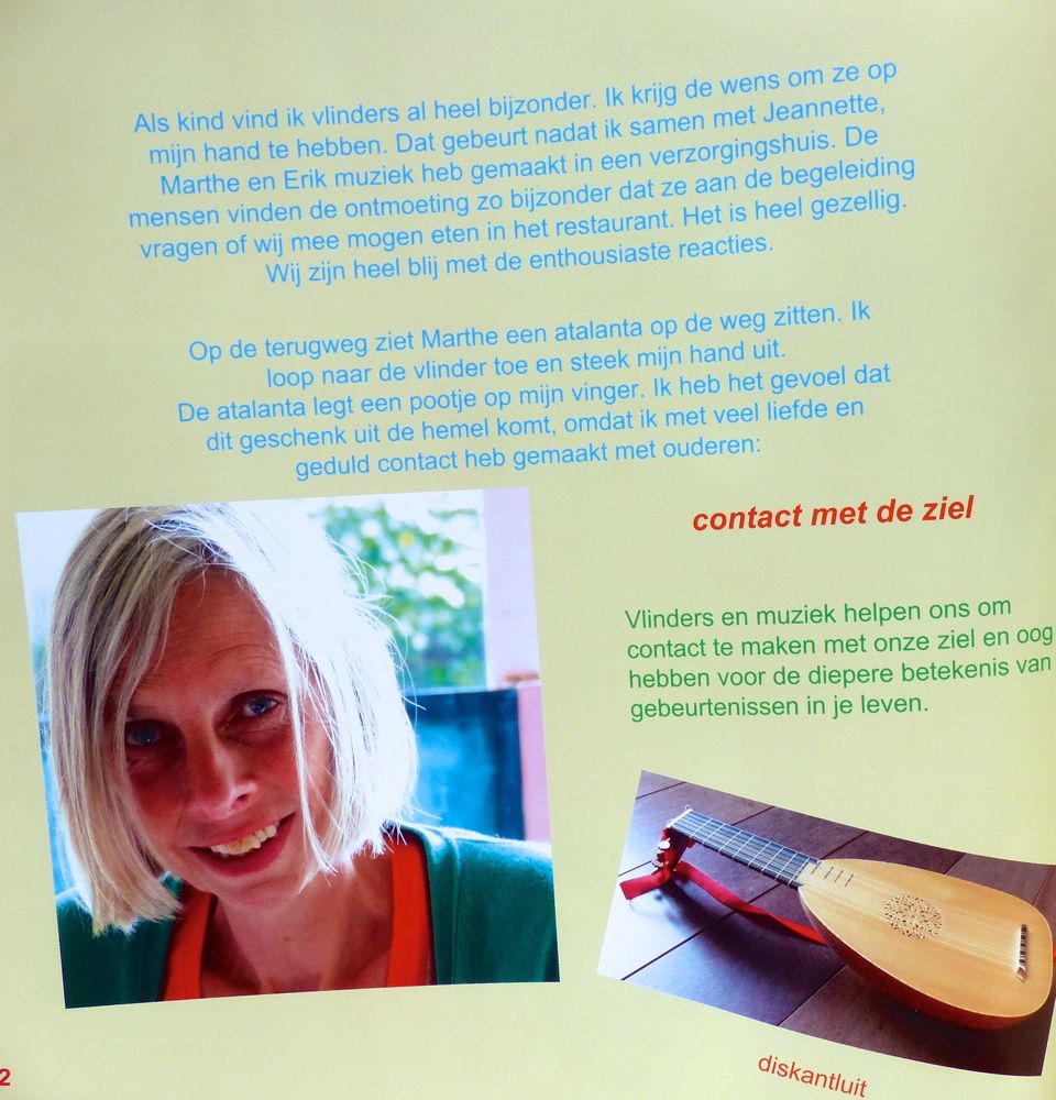 foto van pagina 2 van het boek Contact met de ziel van Leonoor, 30 x 30 cm